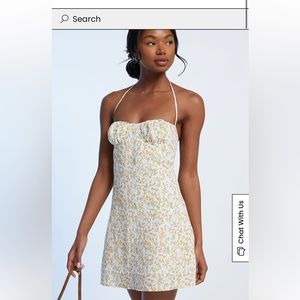 Size S- LA Hearts Buster Tie Halter Floral Mini Dress - Pacsun